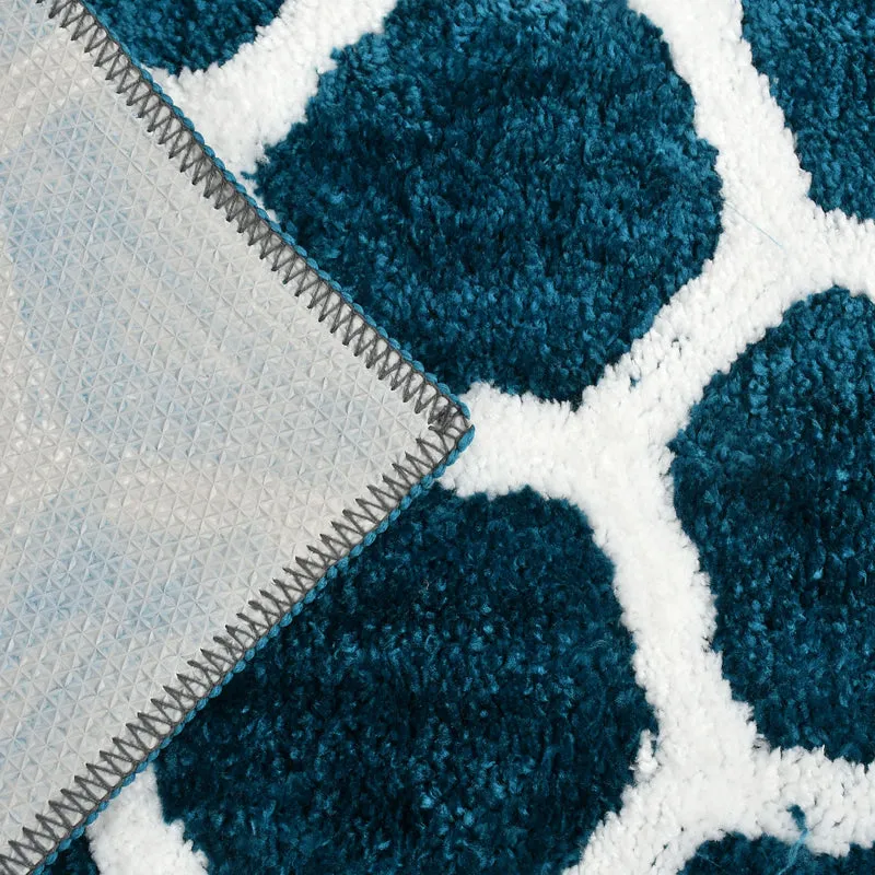 Trevona Cotton Bath Mat - Teal media 7