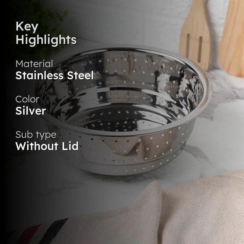 Drizzle Drain Stainless Steel Strainer - 24 CM media 2