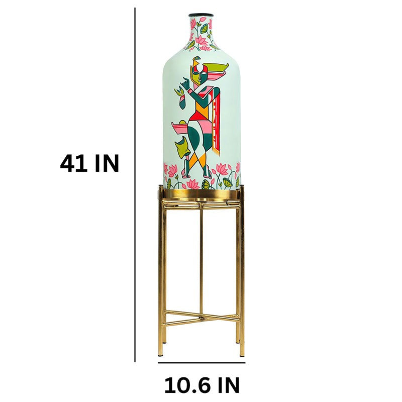 Nimbus Beam Hand Painted Metal & Glass Floor Lamp media 5
