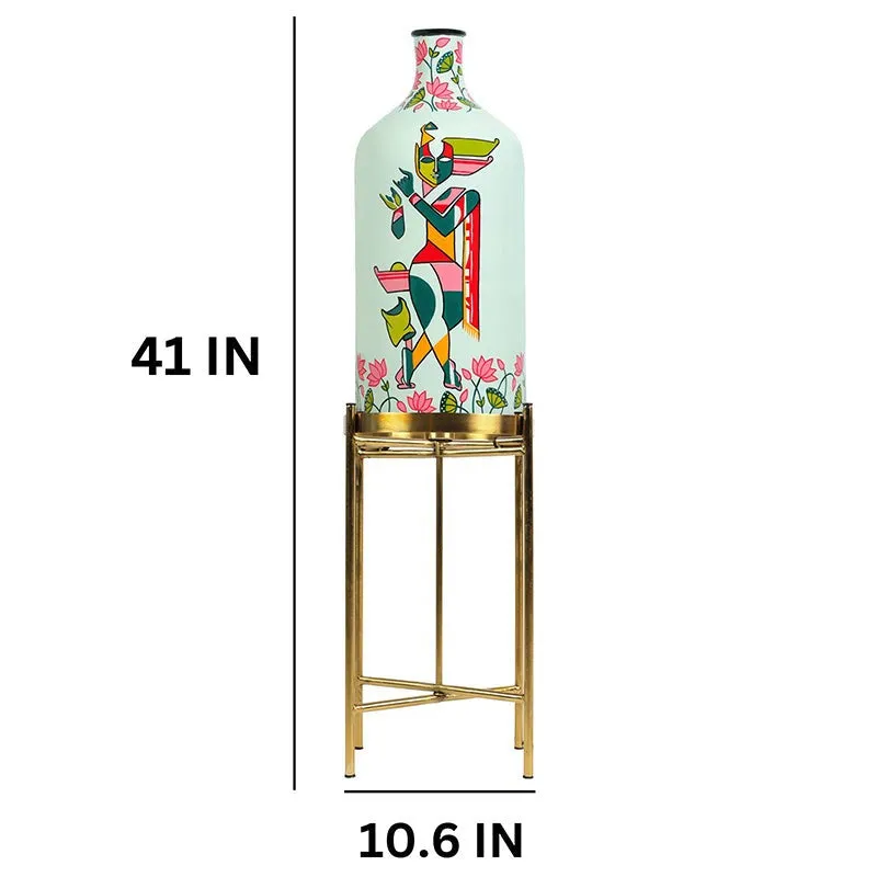Nimbus Beam Hand Painted Metal & Glass Floor Lamp media 5