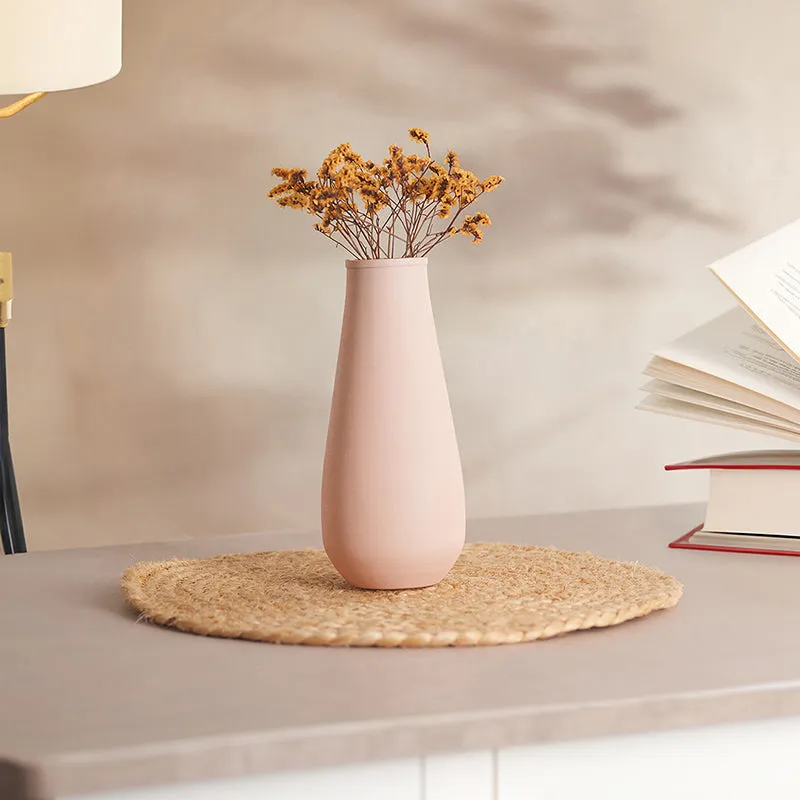 Areitha Metal Vase (Baby Pink) - Set Of Two media 7