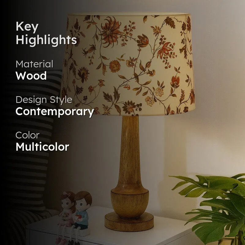 VividAura Transform Wooden Table Lamp - Multicolor media 2