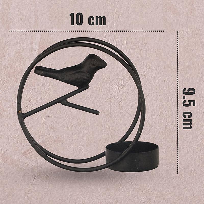 Alaiza Chirp Tealight Candle Holder (Black) - Set Of Four media 7