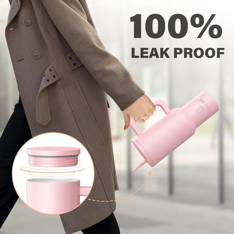 Hydra Boost Stainless Steel Tumbler (1200 ML) - Pink media 6