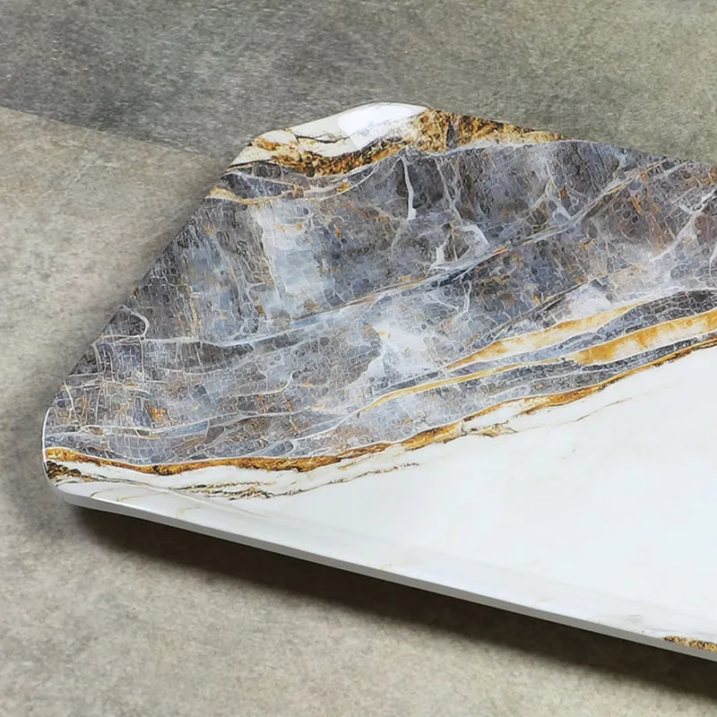 Marbled Glacier Melamine Serving Tray media 5