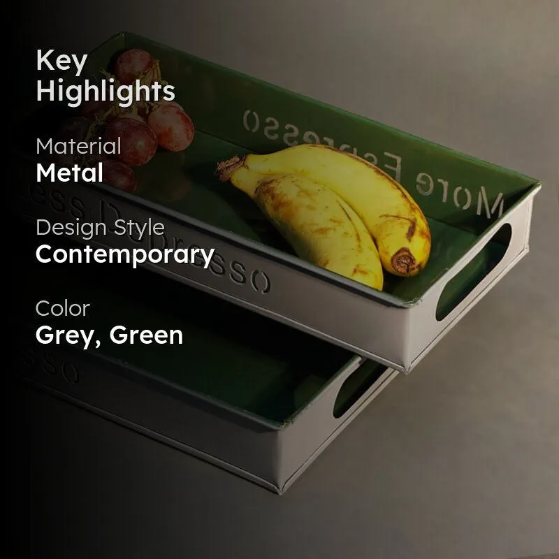 Fresh Feast Tray (Green) - Set Of Two media 2