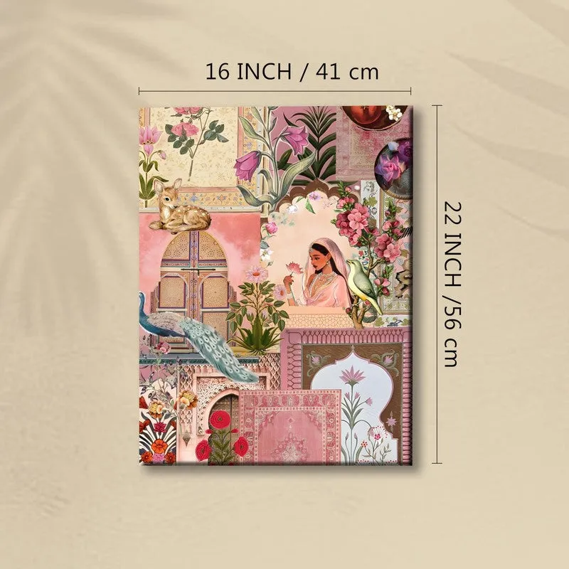 Floral Courtyard Serenity Canvas Wall Art media 10