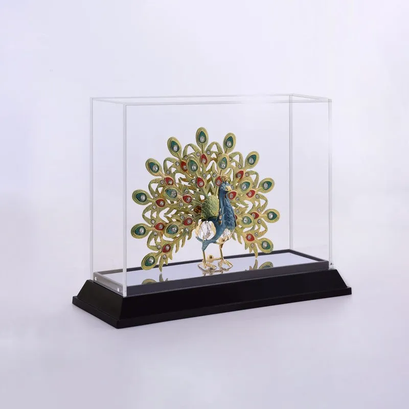 Regal Peacock 24K Gold Plated Mild Steel Showpiece media 3