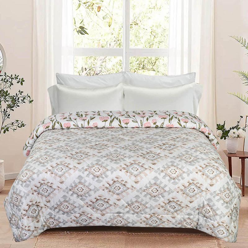 Adelle Floral Reversible Microfiber Comforter - 220 GSM media 3