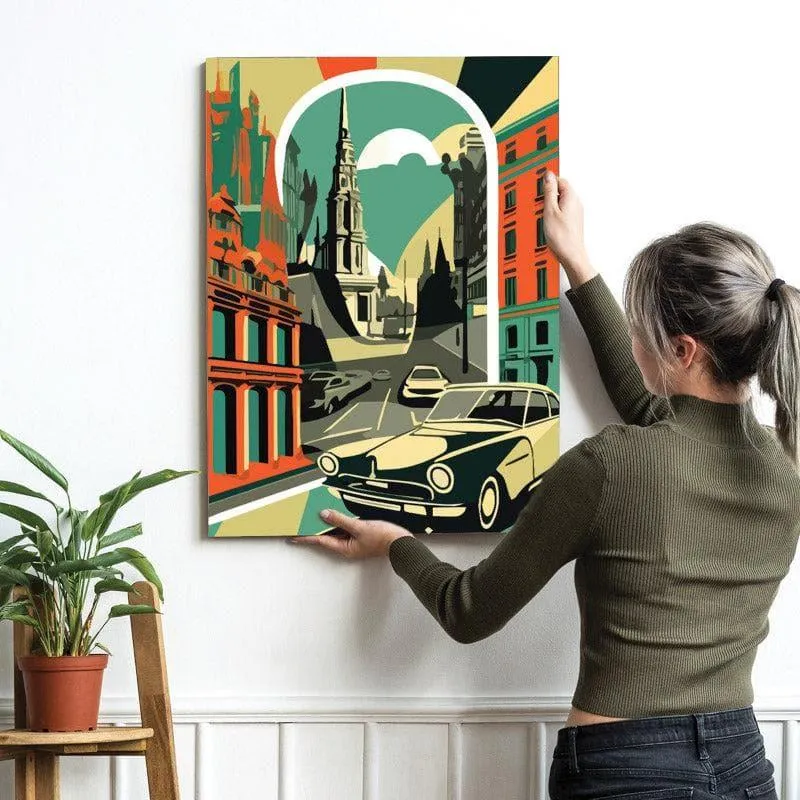 Britain Retro Canvas Wall Painting media 4