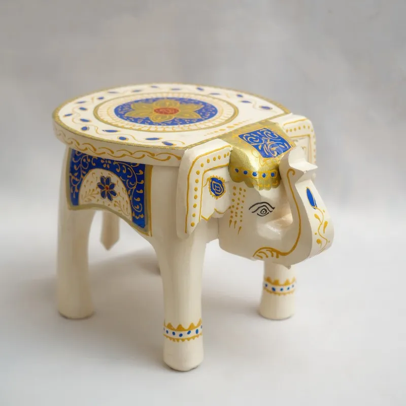 Zorik Traditional Mango Wooden Stool media 4