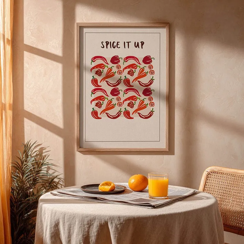 Spice it Up Archival Canvas Wall Art - Brown media 4
