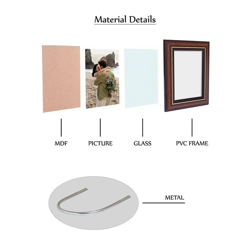 Elegant Brown Wood Tabletop Photo Frame media 6