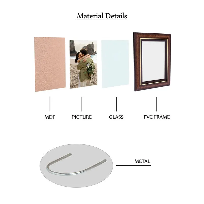Elegant Brown Wood Tabletop Photo Frame media 6