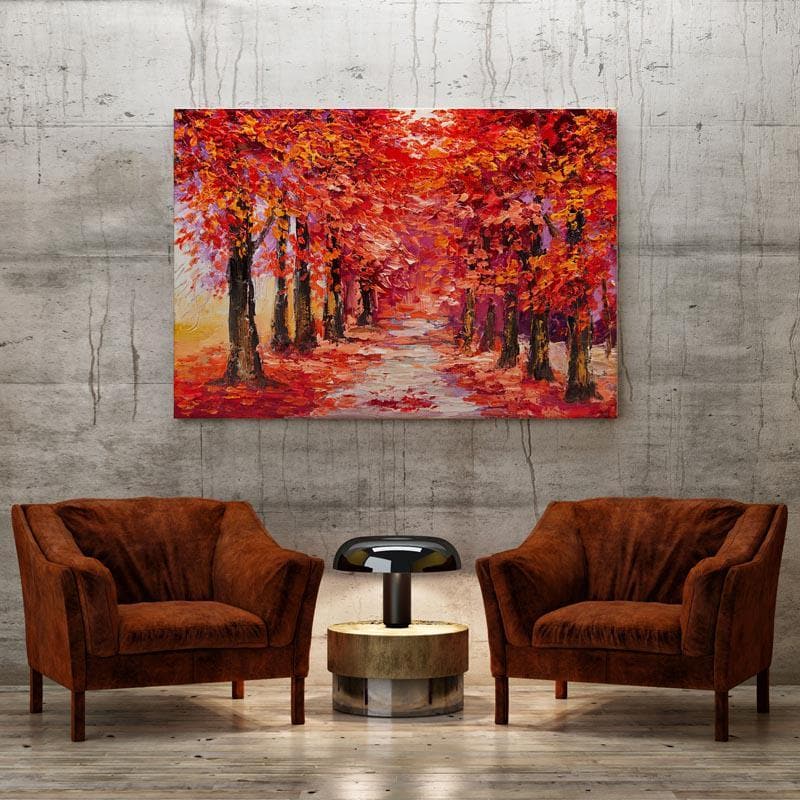 Fall Verdure Canvas Wall Painting - Gallery Wrap