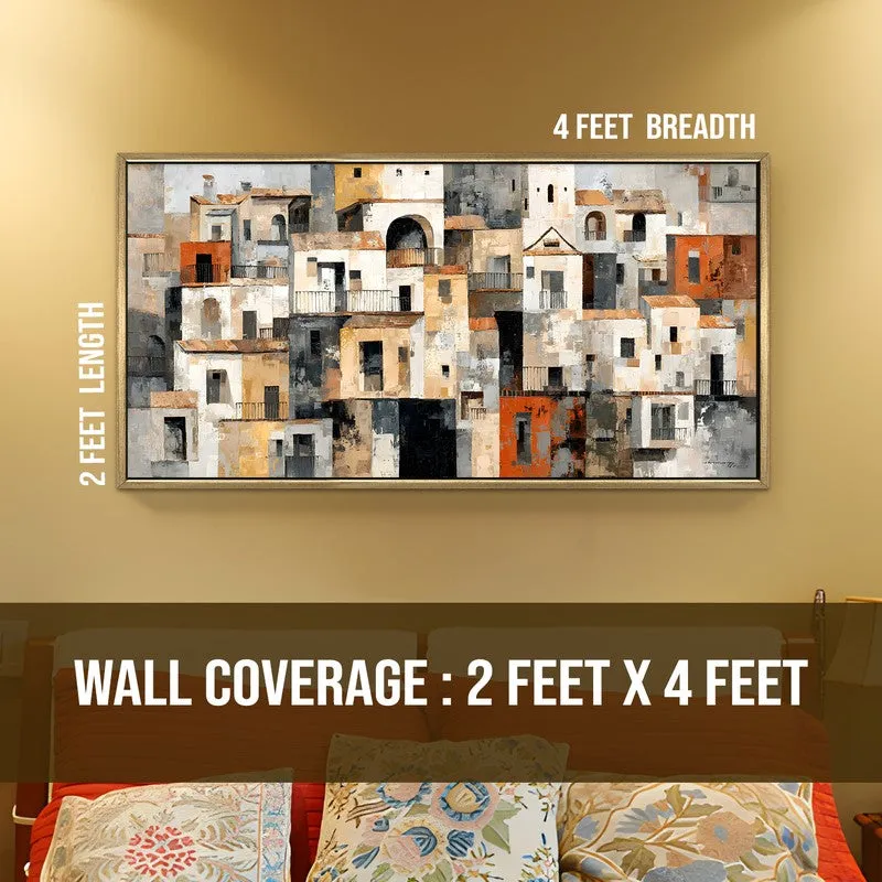 Urbanity Canvas Wall Painting With Frame media 8