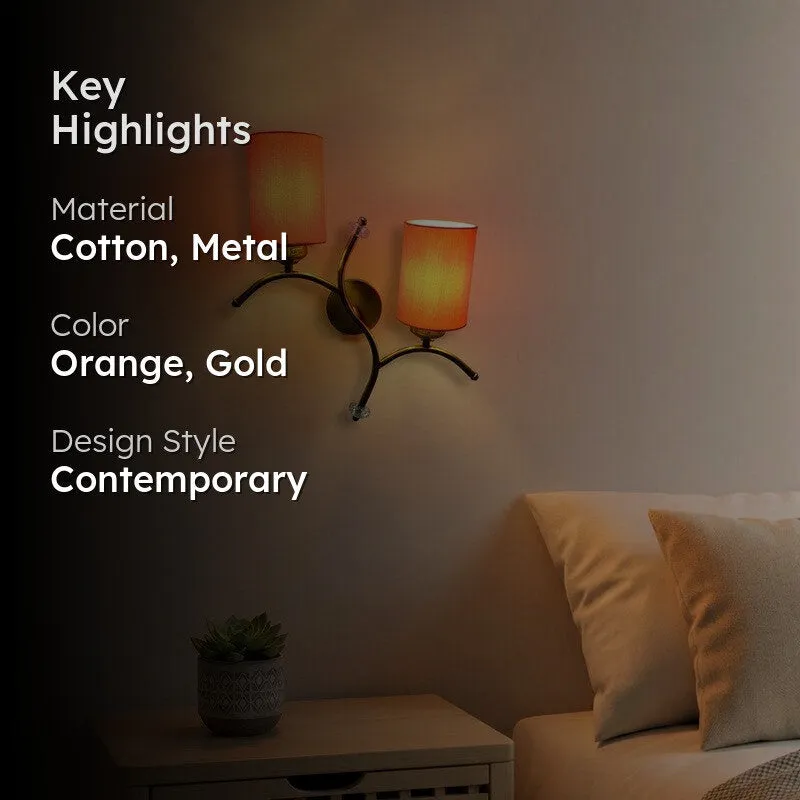 LumiBranch Dual Cotton Wall Lamp - Orange media 2