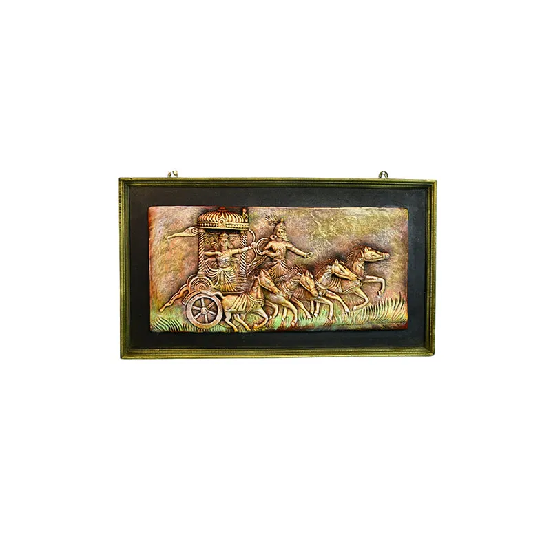 Mahabharatha Legend Terracotta Wall Accent media 3