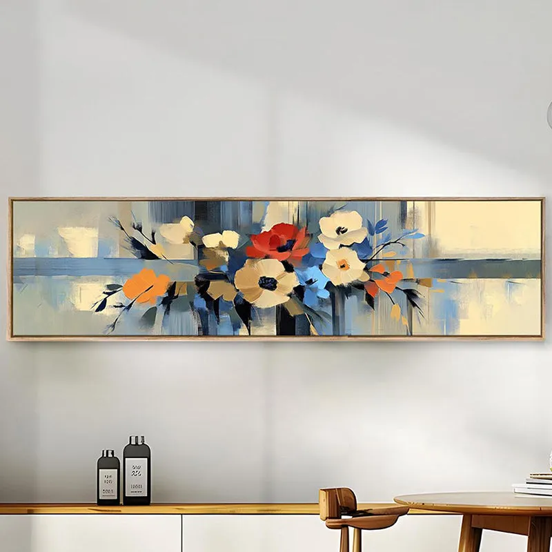 Vibrant Poppies Canvas Wall Art With Frame media 1