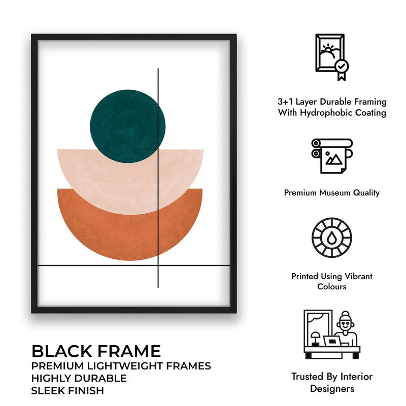 Linear Anchor Canvas Wall Painting With Black Frame media 12