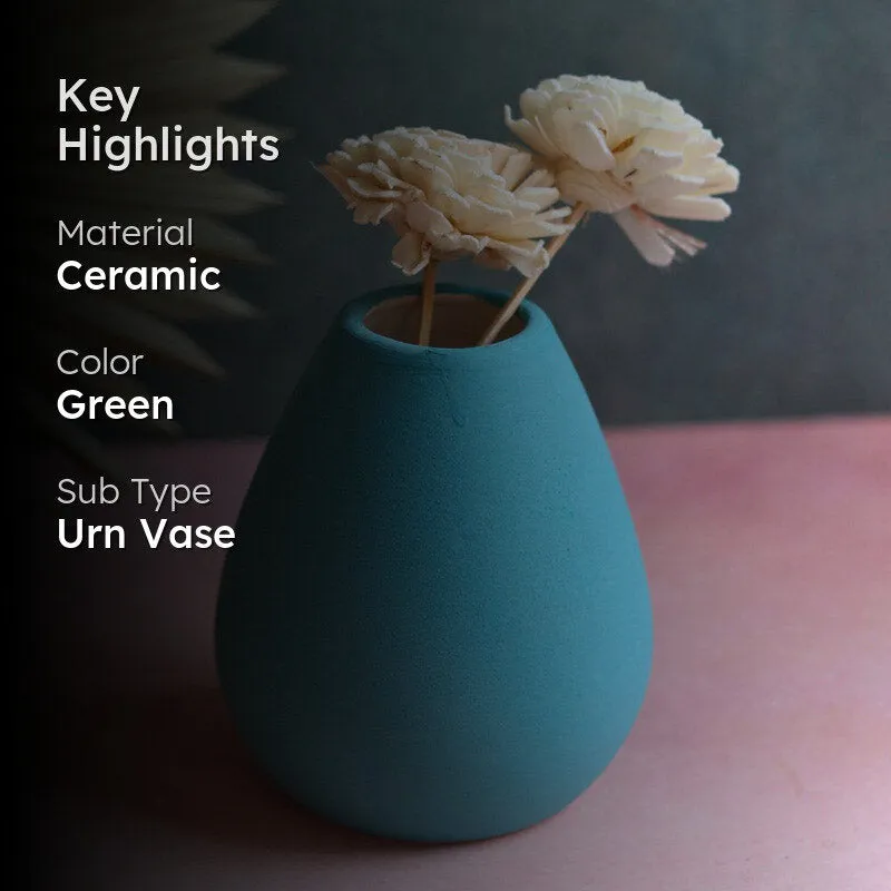 Yelena Ceramic Vase - Blue media 2