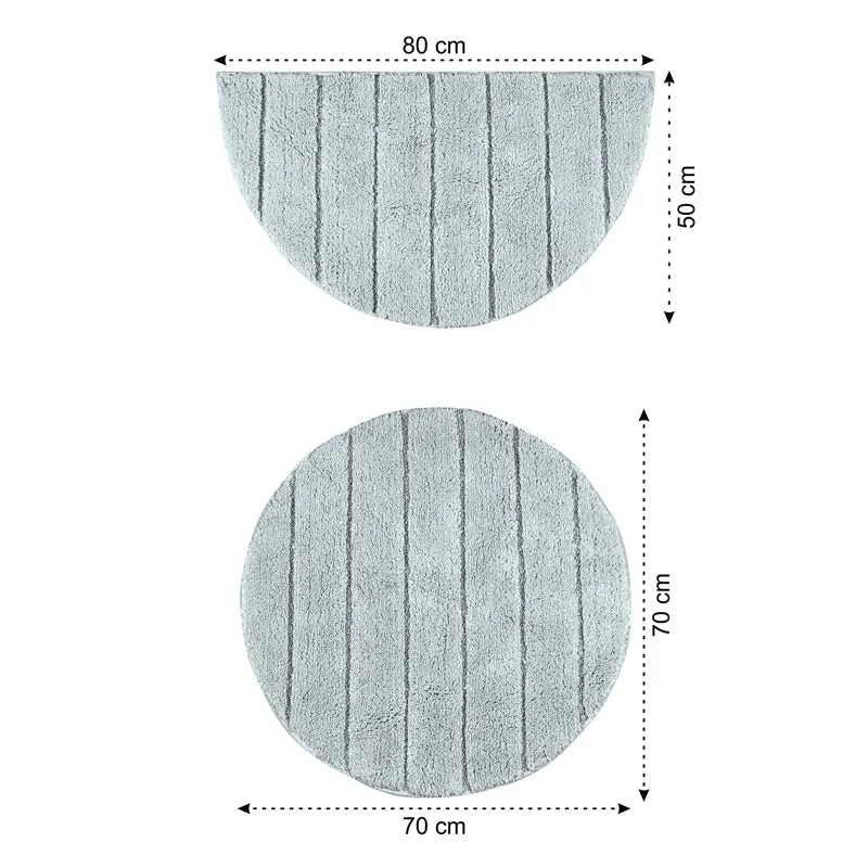 Saral Home Kapra Anti-Skid Bathmat (Round) - Set Of Two media 7