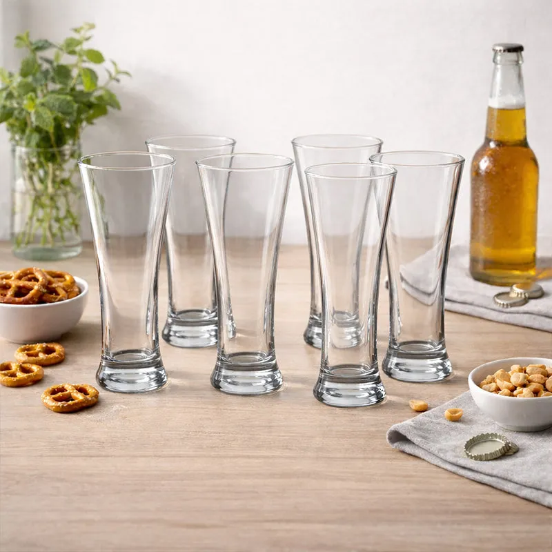Qurio Beer Glass(350 mL Each) - Set Of Six media 3