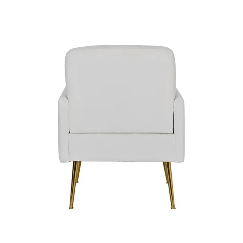 Serenza Neem Wood Accent Chair - White media 5