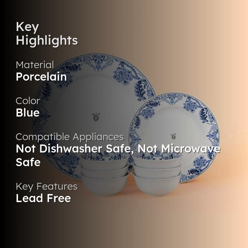 Blue Edelweiss Dinner Set - 18 Piece Set media 2