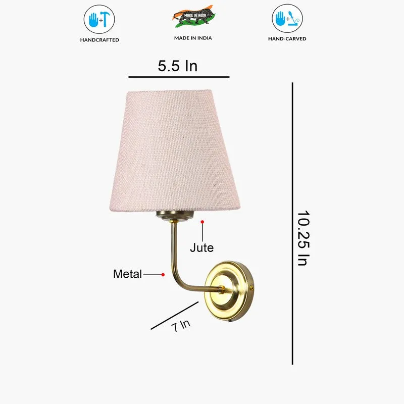 Lumoire Cone Metal Wall Lamp - Gold,White media 8