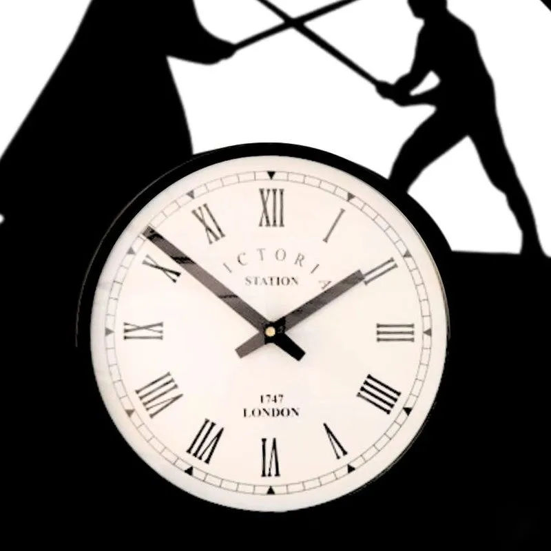 Fighter Steel Analog Wall Clock - Black media 5