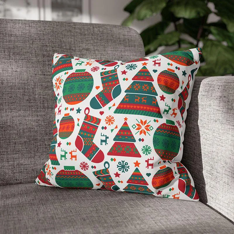 Baubles & Boughs Velvet Christmas Cushion Cover media 6