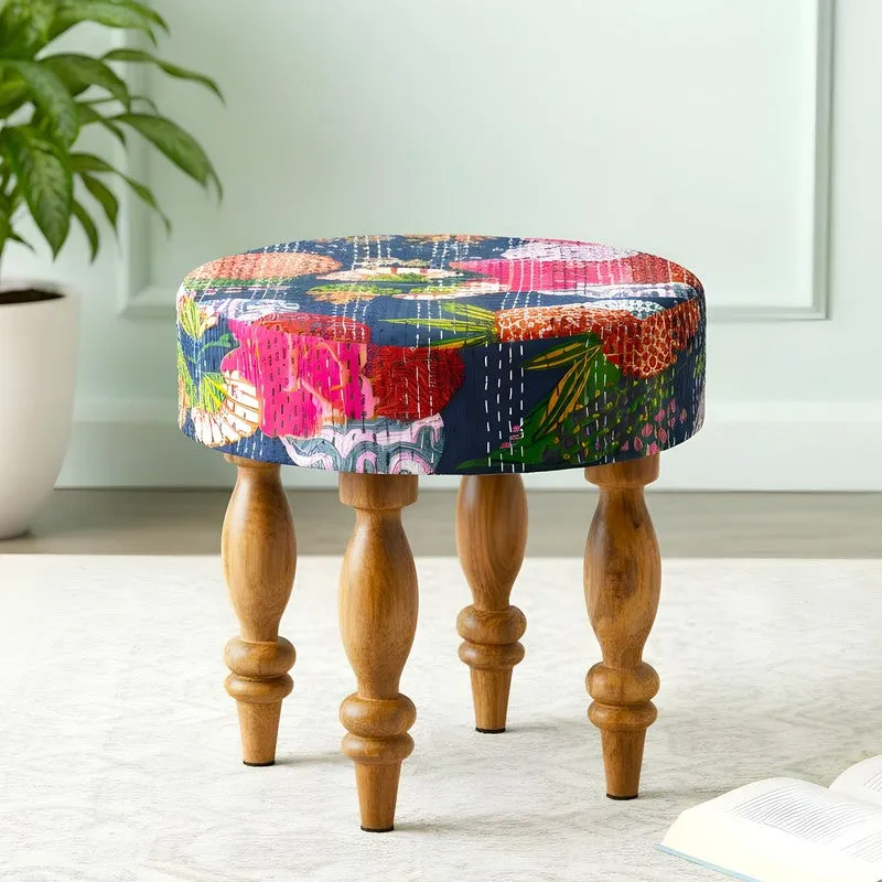 Raxor Sheesham Wooden Stools (Multicolor) - Set Of Two media 4