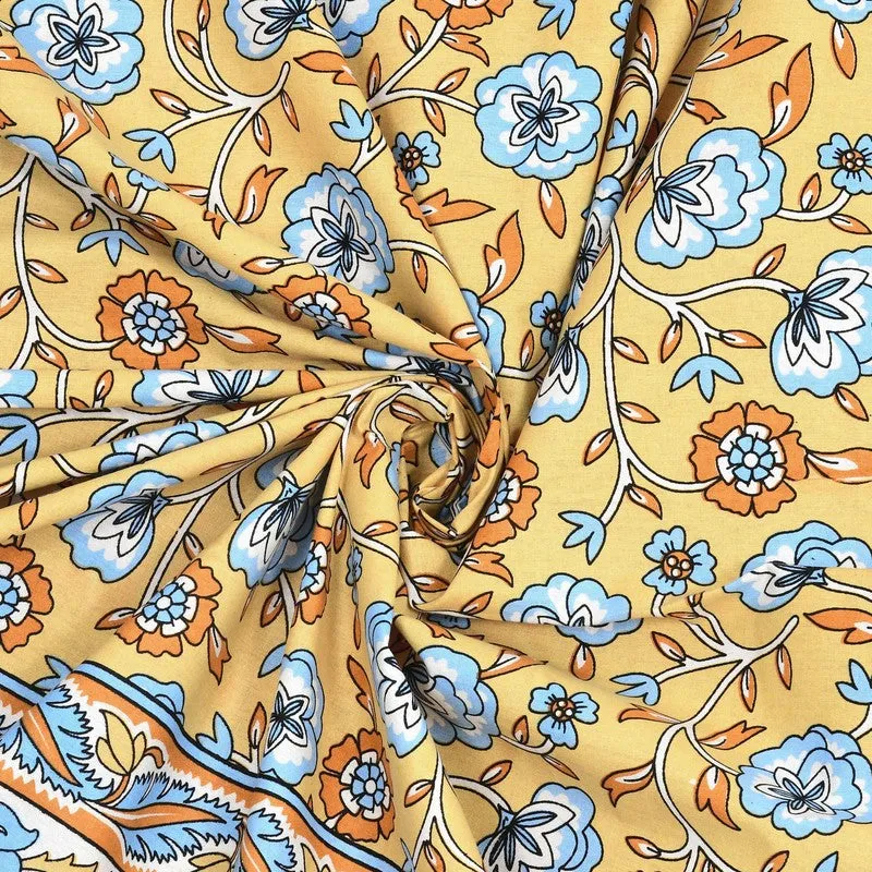 Geora Cotton Bedsheet (Yellow) - 240 TC media 5