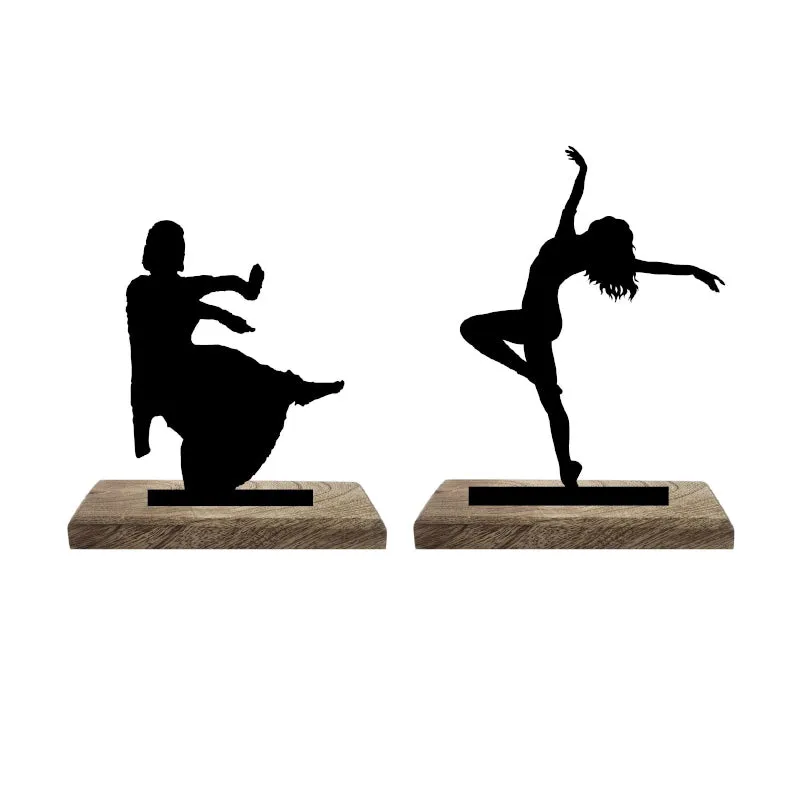 Ballet Kathak Fusion Iron Showpiece - Set Of Two media 7