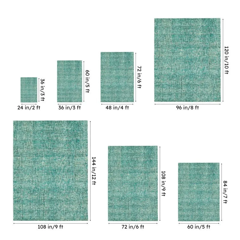 Handloom Hand Tufted Harmony Wool Rug - Sea Blue media 14