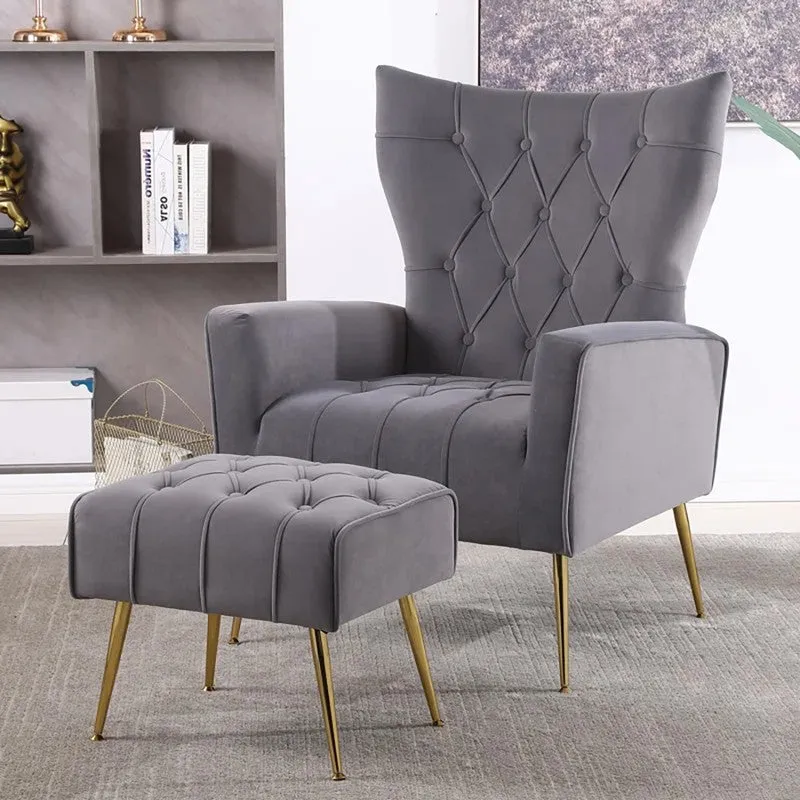 Simplex Neem Wood Lounge Chair (Grey) - Two Piece Set media 3