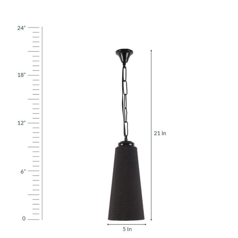 Nicia Fabric Ceiling Lamp - Black media 4