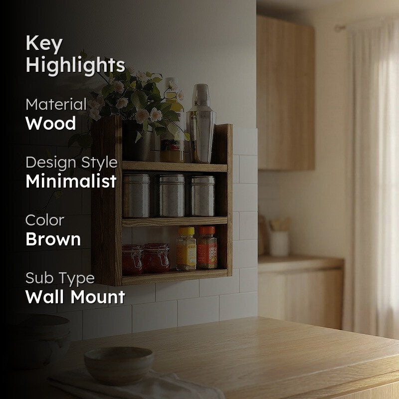 Orthos Wooden Kitchen Storage Rack media 2