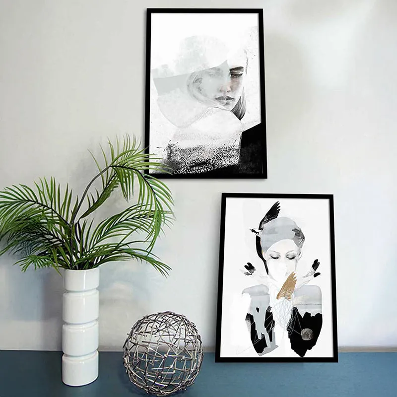 Ink In Water Forms Wall Art - Set Of Two media 3