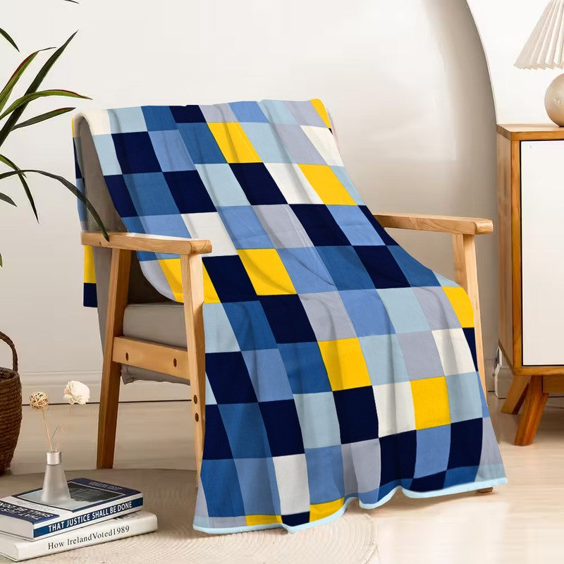 Checked Microfiber Dohar - 170 GSM media 3