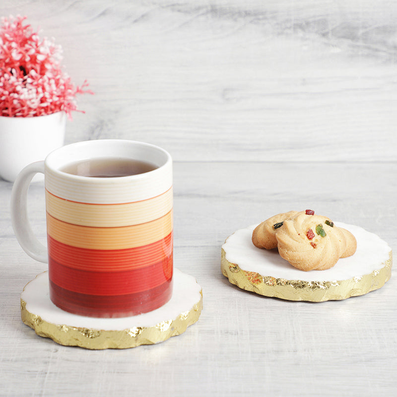 Mod Slate Marble Coaster - Set Of Two
