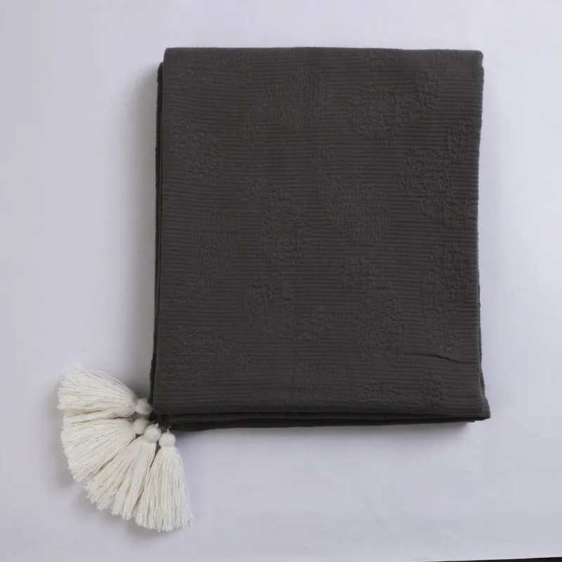 Sable Soft Knitted Cotton Throw media 5