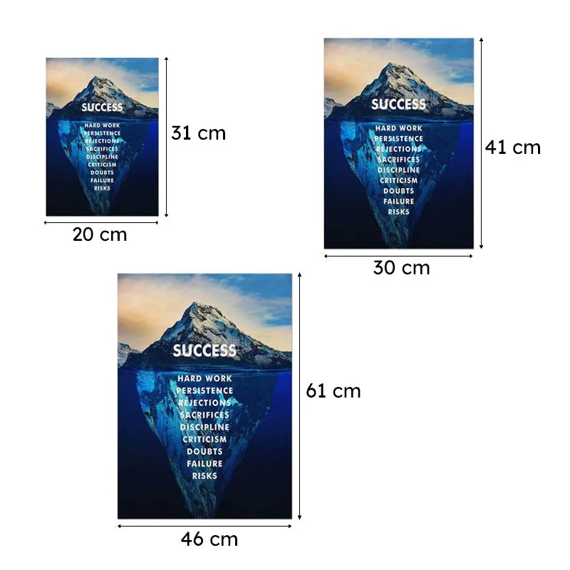 Mountain of Success Wall Poster - Blue media 10