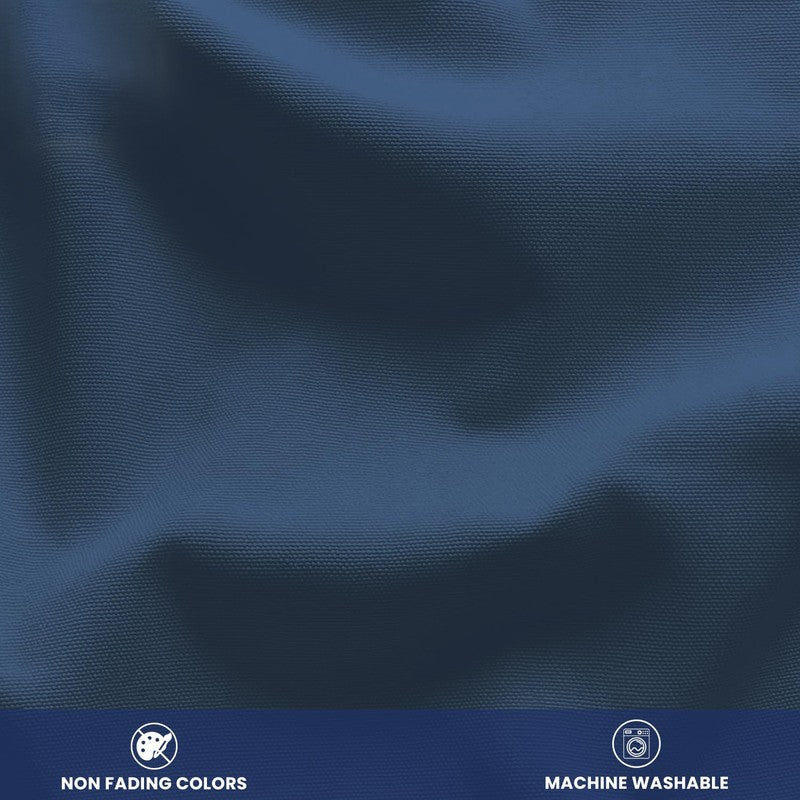 Urban Space Solid Indigo Cotton Table Cover media 5