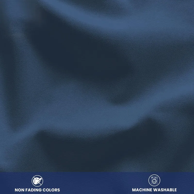 Urban Space Solid Indigo Cotton Table Cover - 5