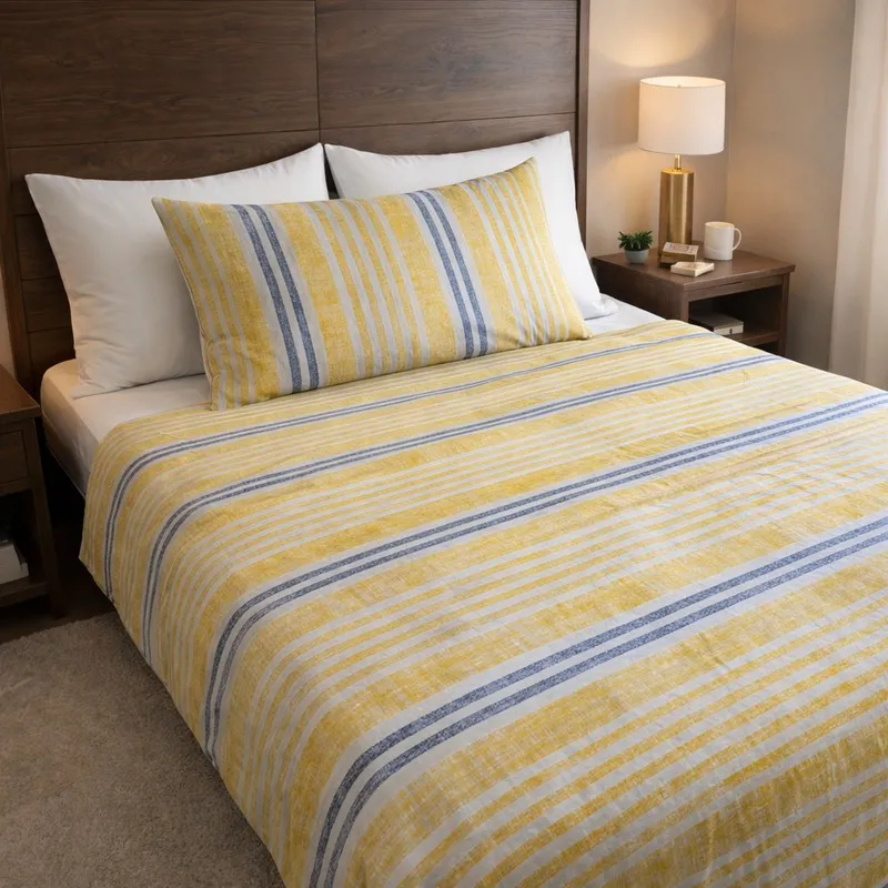 Simple Stripes Cotton Bedsheets - 400 TC media 4
