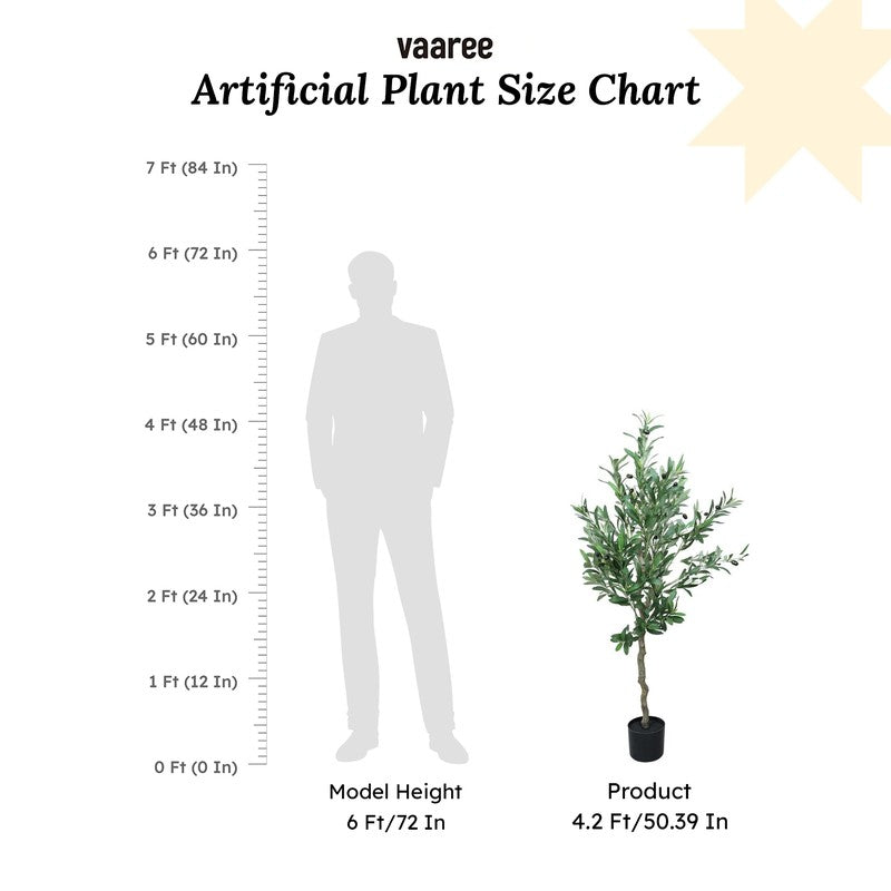 NatureTouch Artificial Floral Plant With Black Fiber Pot - 4.2 Feet media 7