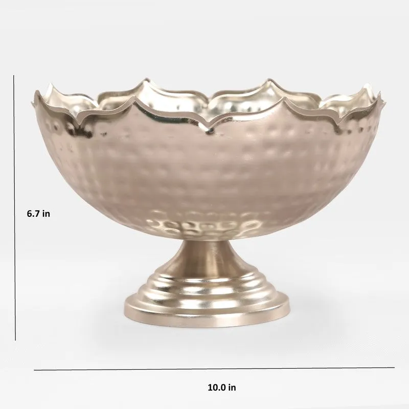 Ornella Hammered Metal Bowl media 5