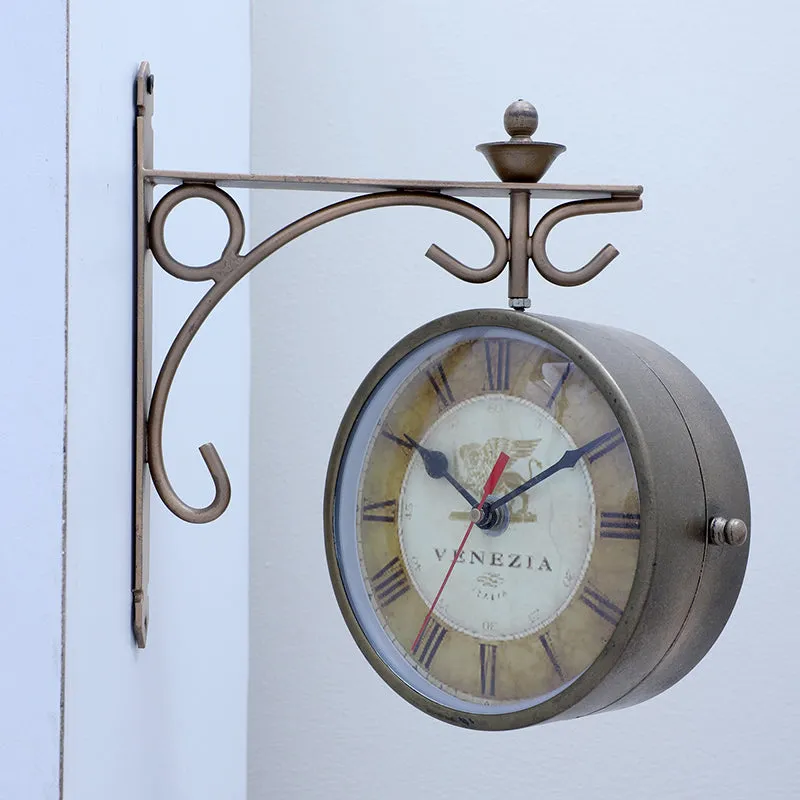 Baroque Minutes Iron Wall Clock media 4